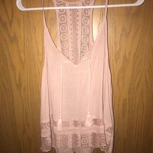 Hollister pink tank top